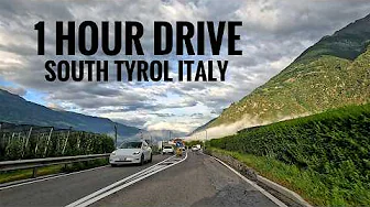 4K 1 Hour Drive | Morning Drive Along the SS38 Vilpian to Schlanders - Italian Alps | South Tyrol