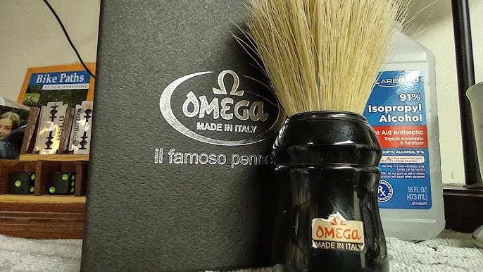 Omega Professional Shaving Brush 10049 - YouTube