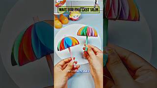 DIY Mini Paper Umbrella ☂️ Easy Origami Tutorial for Beginners | #miniumbrella #usashorts
