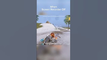 When Screen Recorder Off 🙄 #pubgmobile #bgmi #shorts