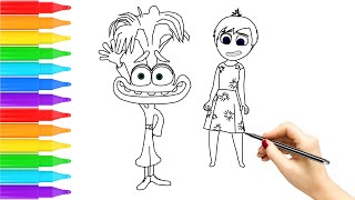 Easy Drawing and Coloring: Drawing and Coloring inside out 2 new emotion