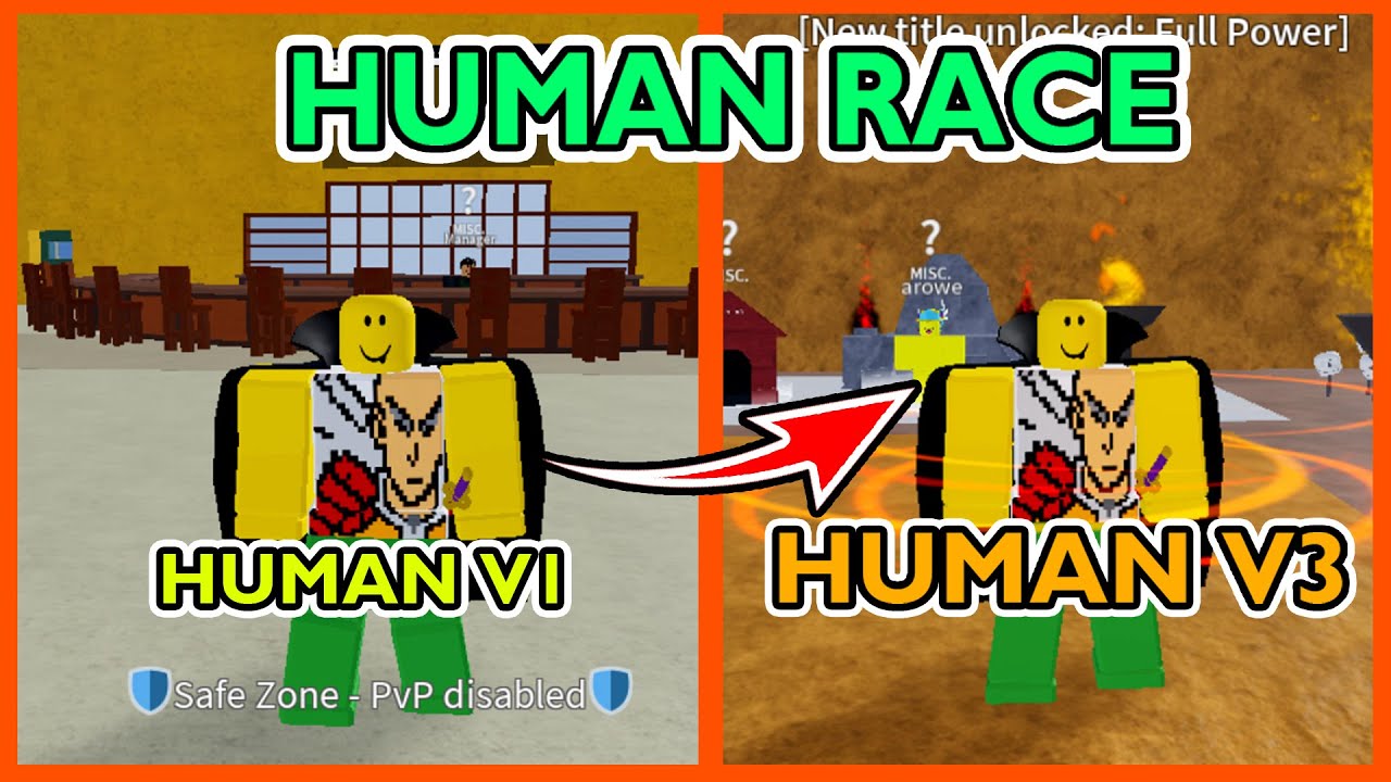 Human V3 In Blox Fruits: Dominating And Rising Human Race - The Nature Hero