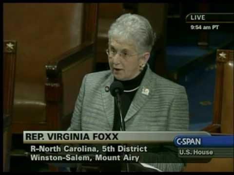 Rep. Virginia Foxx Dishonored Matthew Shepard's Death On The House Floor www.youtube.com