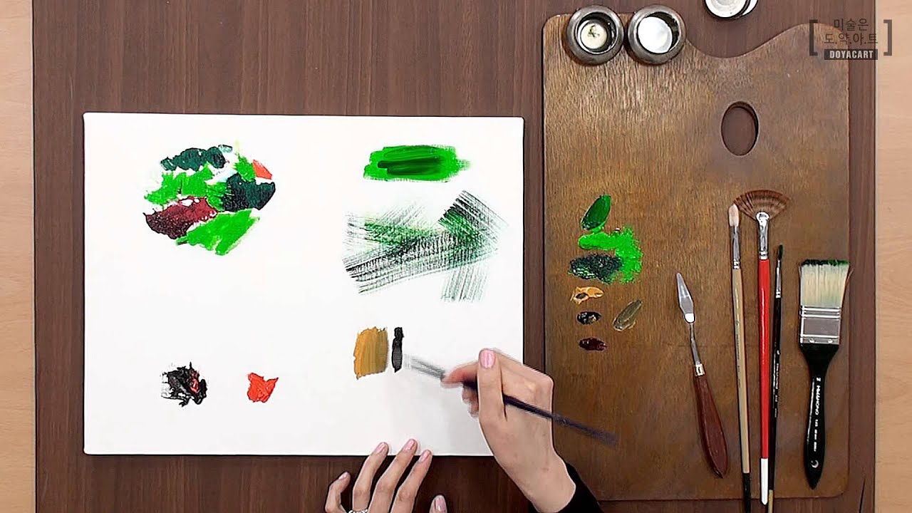[유화] 알아두면 유용한 서양화 기법/드라이브러시,웨트온웨트,그라데이션