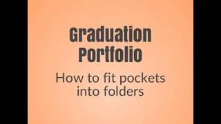 Fitting pockets into Portfolio folder with 3 piece fittings