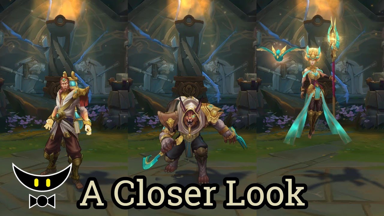 Guardian of The Sands Ryze, Rengar, and Janna Epic Skins