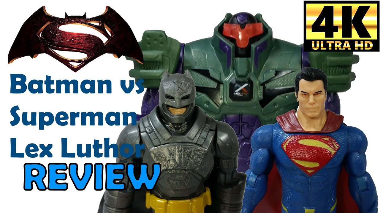 Batman vs Superman and Lex Luthor 3 pack 6" figure Review