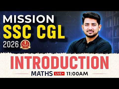 SSC CGL Maths Classes 2026 | SSC CGL Maths Introduction Class - 01 | Maths by Ravinder Sir