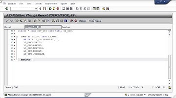 Hide, Cursor, Readline - SAP ABAP