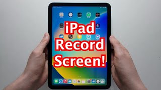 How to Screen Record With Audio - iPad 10th Gen (Or Any iPad)