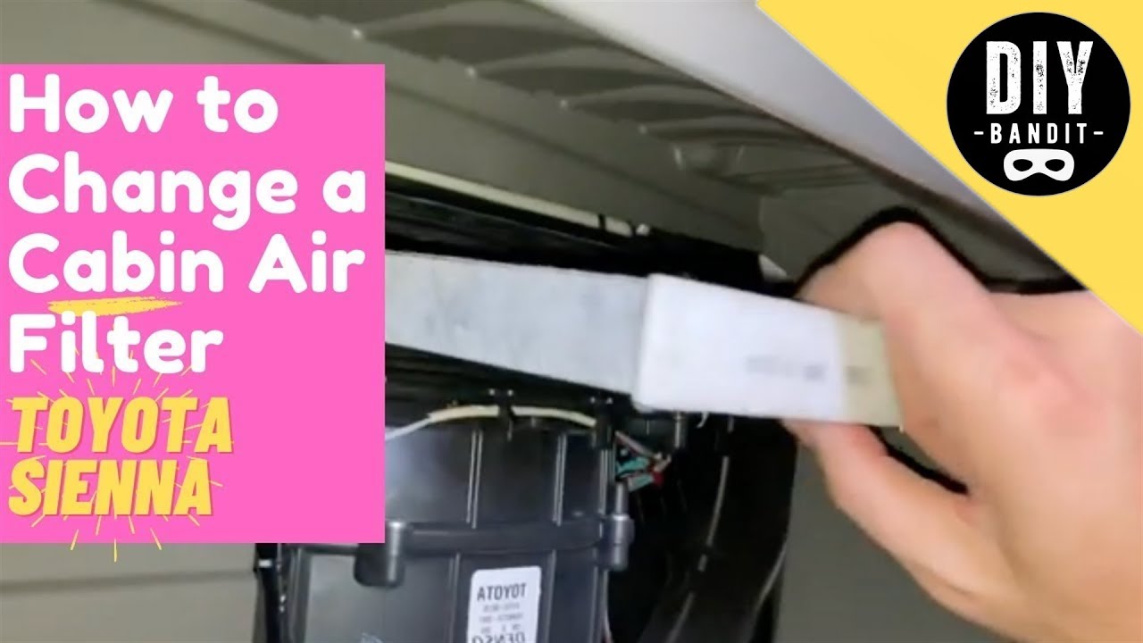 ️🔥 How to Change the Cabin Air Filter in a Toyota Sienna Easy & Quick ...