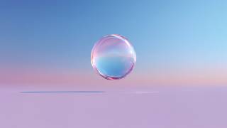 Floating Glass Sphere — A Minimal Ambient Field for Inner Space