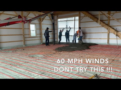 वीडियो: क्या आप हवा वाले दिन कंक्रीट डाल सकते हैं?