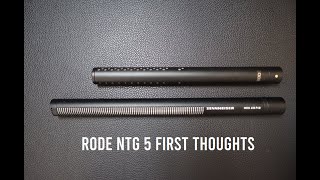 Rode Ntg 5 First Thoughts And Mkh 416 Comparison