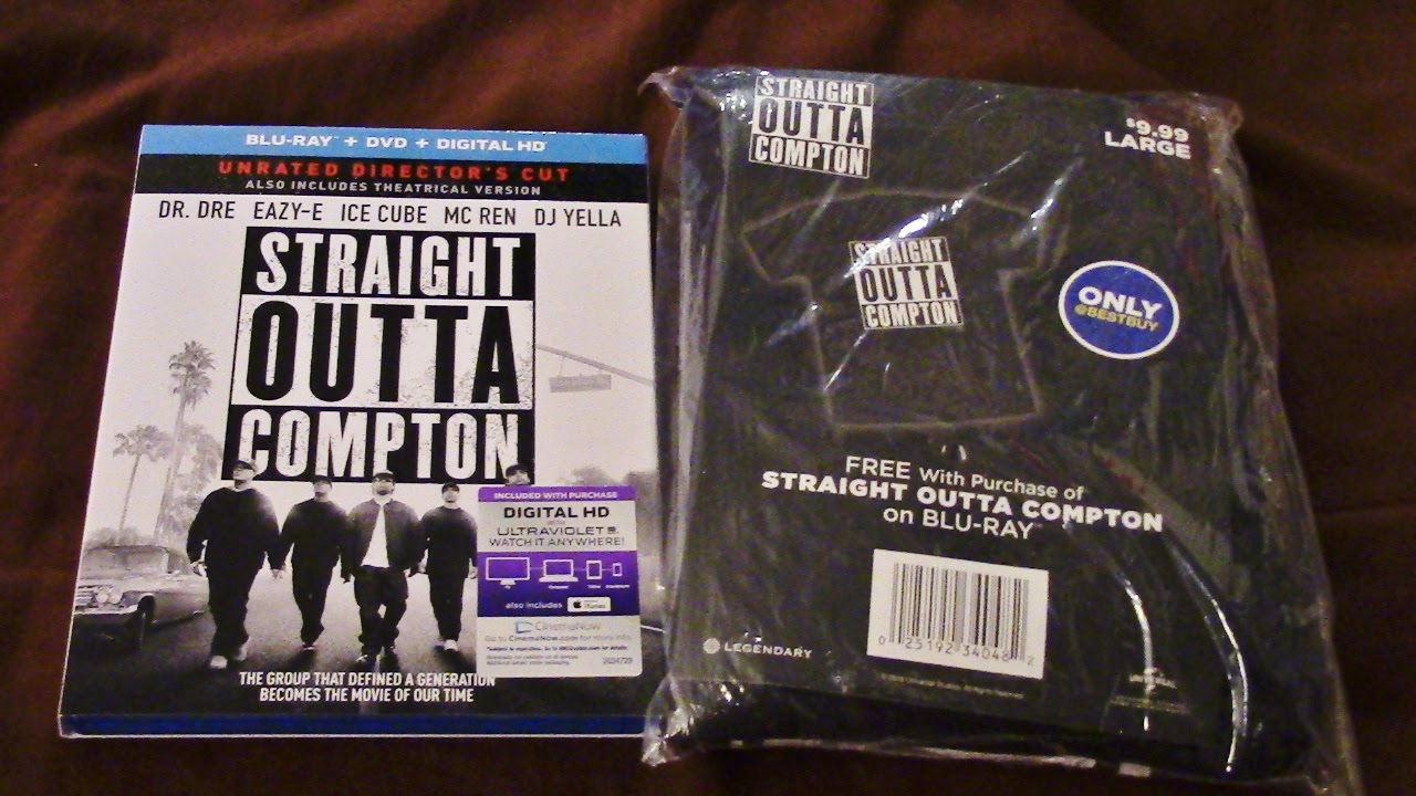 Straight Outta Compton Blu Ray DVD Combo With Best Buy T Shirt Review Straight outta compton blu ray dvd combo with best buy t shirt review