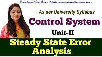 CS15: Steady State Error Analysis in Control Systems | What is it | How To Calculate It