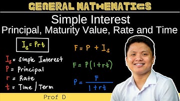 Simple Interest | Finding Interest, Principal, Rate, Time, and Maturity Value | General Mathematics