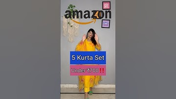 Amazon 5 Kurta Set Haul Under ₹700 | #youtubeshorts #shorts #amazonhaul #amazon #meesho