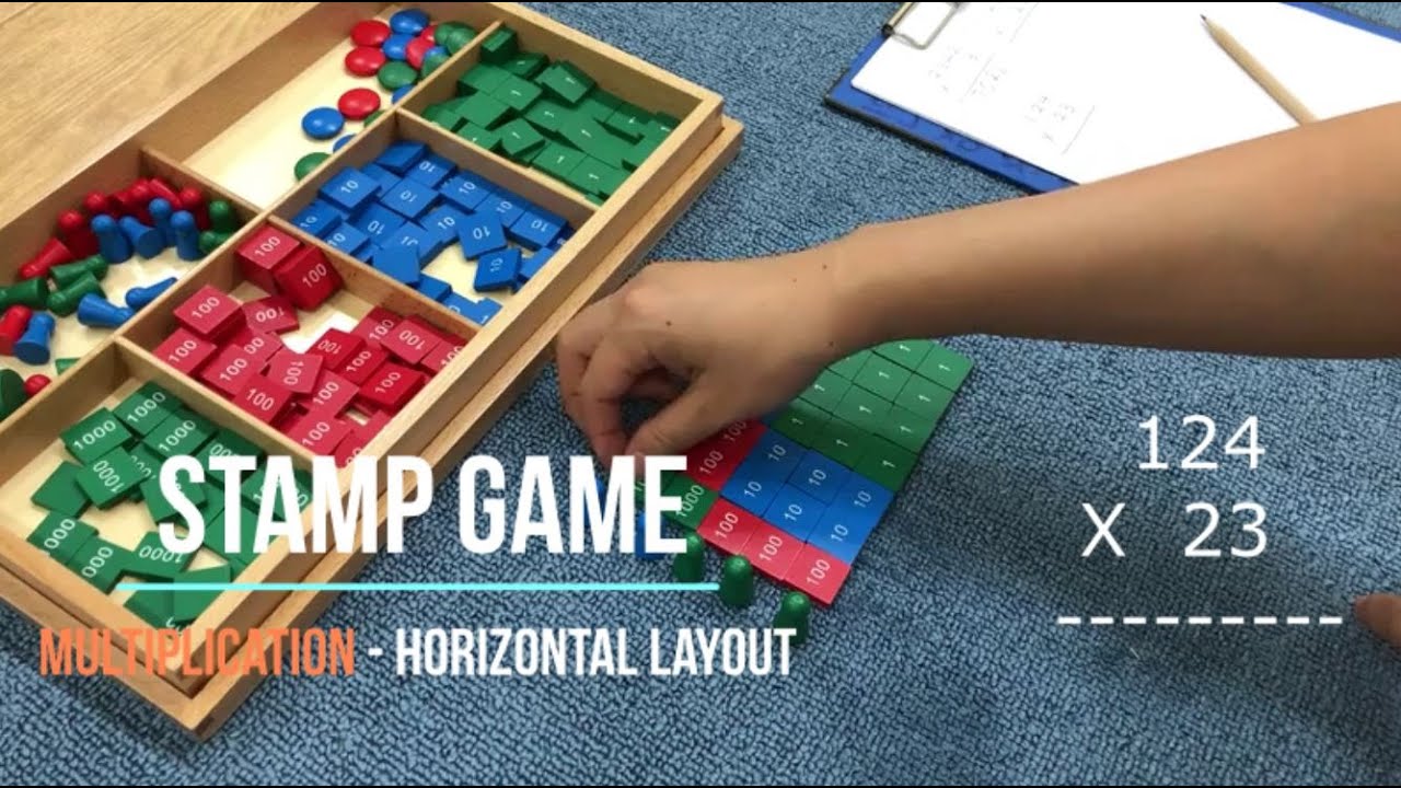 [VMI] Math Stamp Game Multiplication Horizontal Layout
