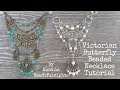 Victorian Butterfly Beaded Necklace Tutorial