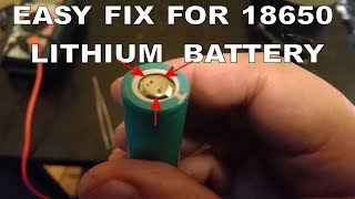 EASY FIX FOR A DEAD 'NOT CHARGING' LITHIUM 18650 BATTERY FROM A CORDLESS TOOL BATTERY PACK - PART 2