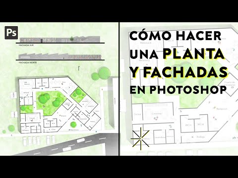 Cómo Hacer Una Planta Arquitectónica y Fachadas en Photoshop | Arquitectura | Postproducción