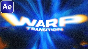 How to Make an INSANE WARP TRANSITION in After Effects (NO PLUGINS)