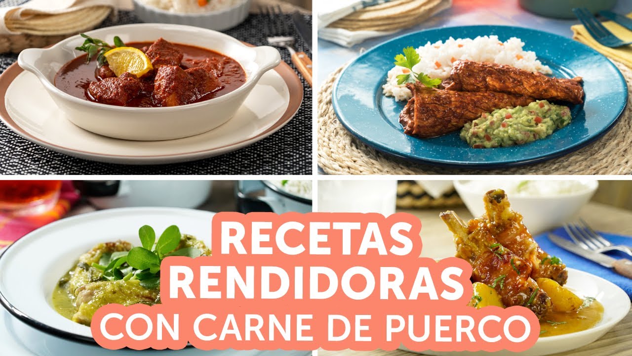 Recetas rendidoras con carne de puerco | Kiwilimón - YouTube