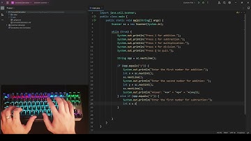 ASMR Programming - Basic Console Calculator - No Talking