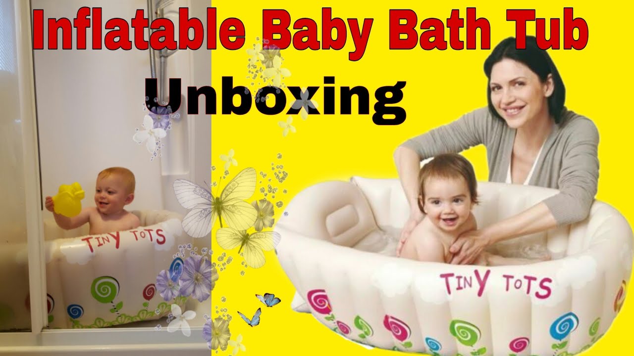 2023 latest inflatable baby bath tub unboxing review setup baby and
