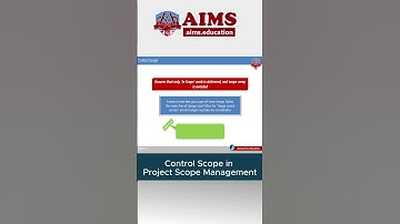 What is Control Scope Process in Project Scope Management? | AIMS #projectmanagement #project