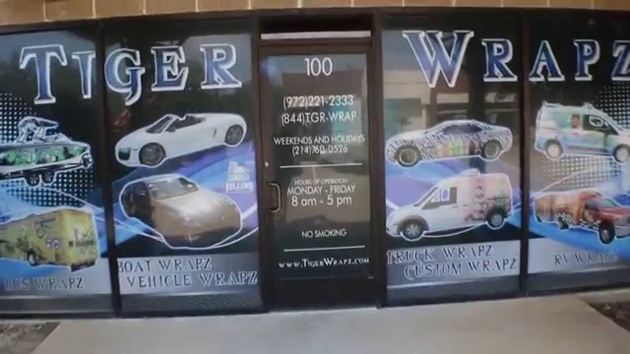 Tiger Wraps & Graphics LLC, Lewisville Texas YouTube