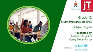 Gr 12 Exam Preparation Conference 2023 - ENGLISH