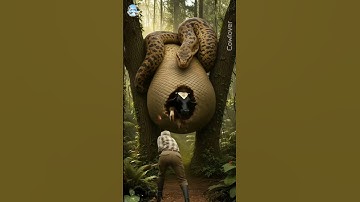 rescue cow from giant python #animals #shorts #funny