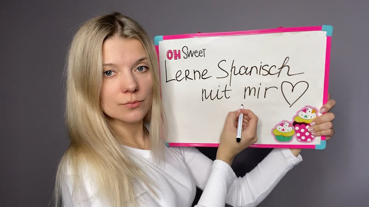 German ASMR Lerne Spanisch mit mir