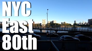 NYC East 80th Street Walking (East to West)