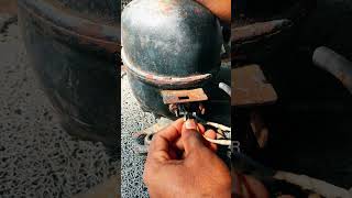 How to Start a Compressor Without a Capacitor #diy #compressor #experiment