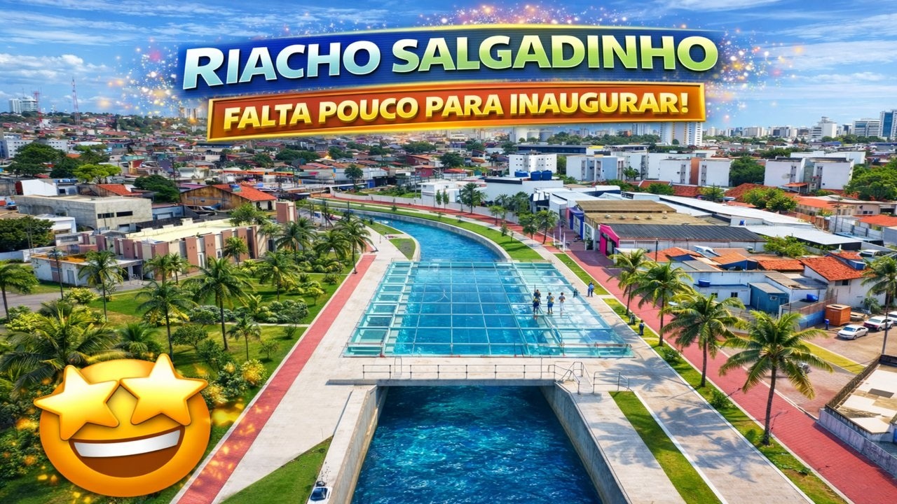 RIACHO SALGADINHO ESTÁ TOTALMENTE DIFERENTE | OBRAS CHEGAM A 90% DE CONCLUSÃO