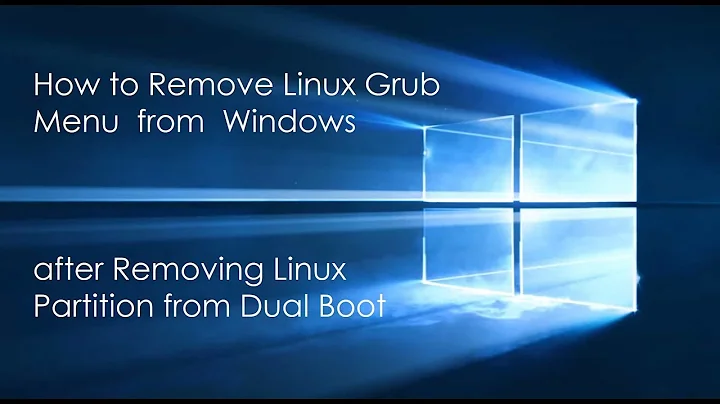 REMOVE LINUX GRUB AFTER DELETING LINUX PARTITION IN DUAL BOOT ||| 100% WORKING || SIMPLE STEPS ||
