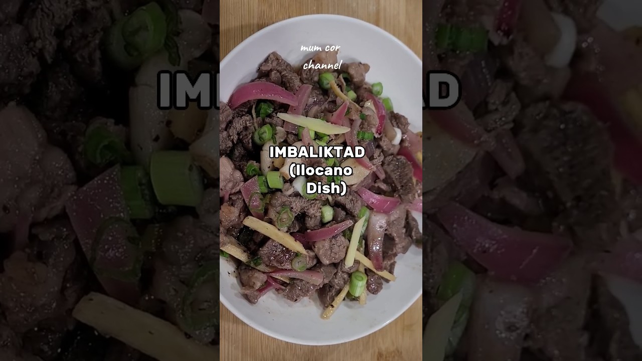 Imbaliktad: A flavorful twist on traditional Ilocano cuisine. 😋🫶 