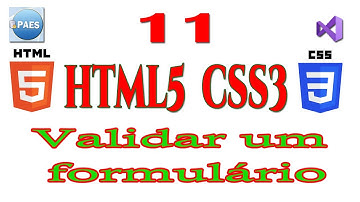 Validar um formulário com HTML5. Requerid e pattern.