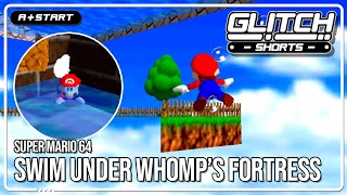 You can swim underneath Whomp&#39;s Fortress - Glitch Shorts (Super Mario 64 Glitch)