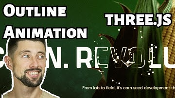 Text outline animation effect with three.js #6