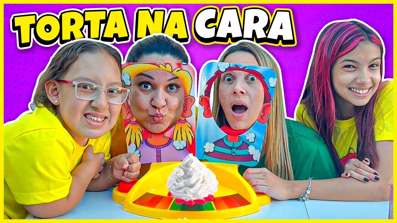 Brincamos de TORTA NA CARA entre mães do YouTube - Clau Santana e MC Divertida