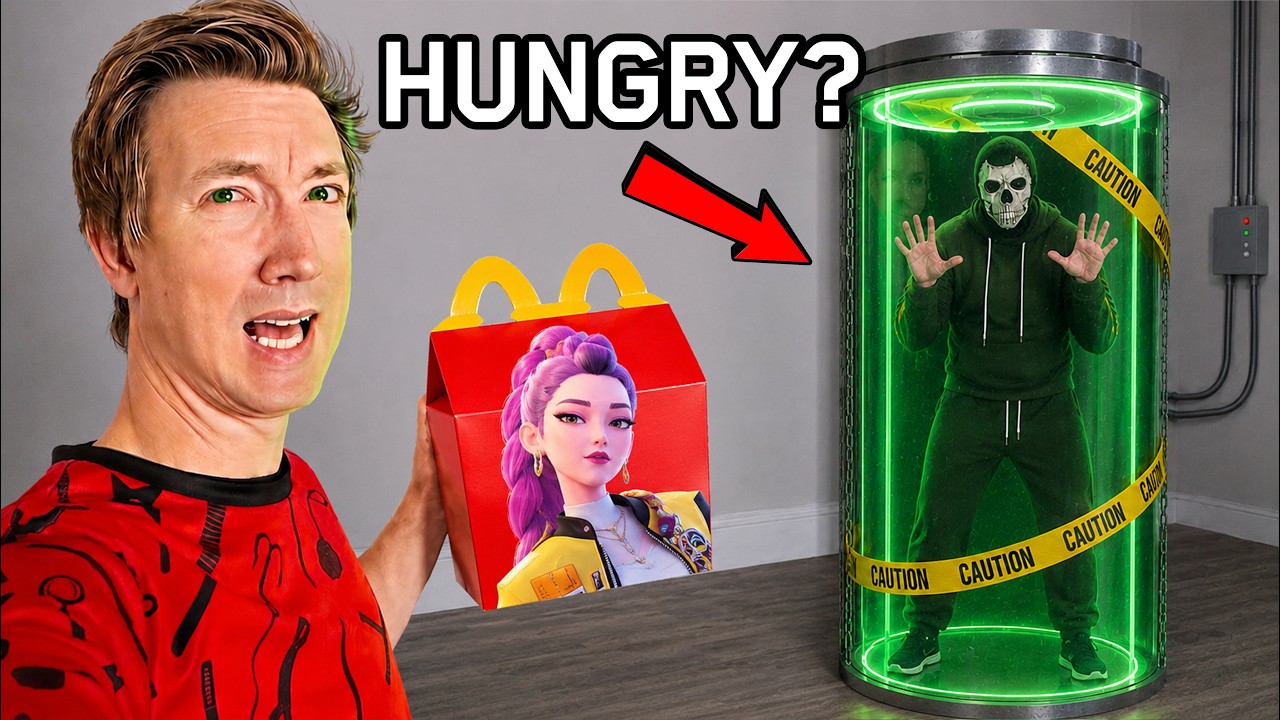 Forced to Get KPOP Demon Hunters Happy Meal for Mystery Tube Man