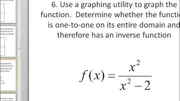 Calculus I: Inverse Functions, Part 1