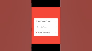 Animated Accordion Menu in html and css #shorts
