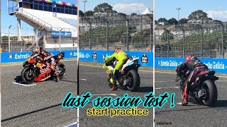 Start practice last session of jerez test mid season after 2024 spanish gp