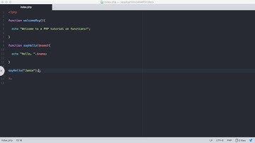 PHP Tutorial 16 - Functions