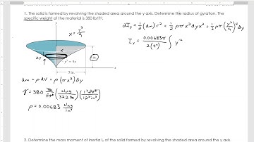 ENGR 220 Mass Moment of Inertia Example 1